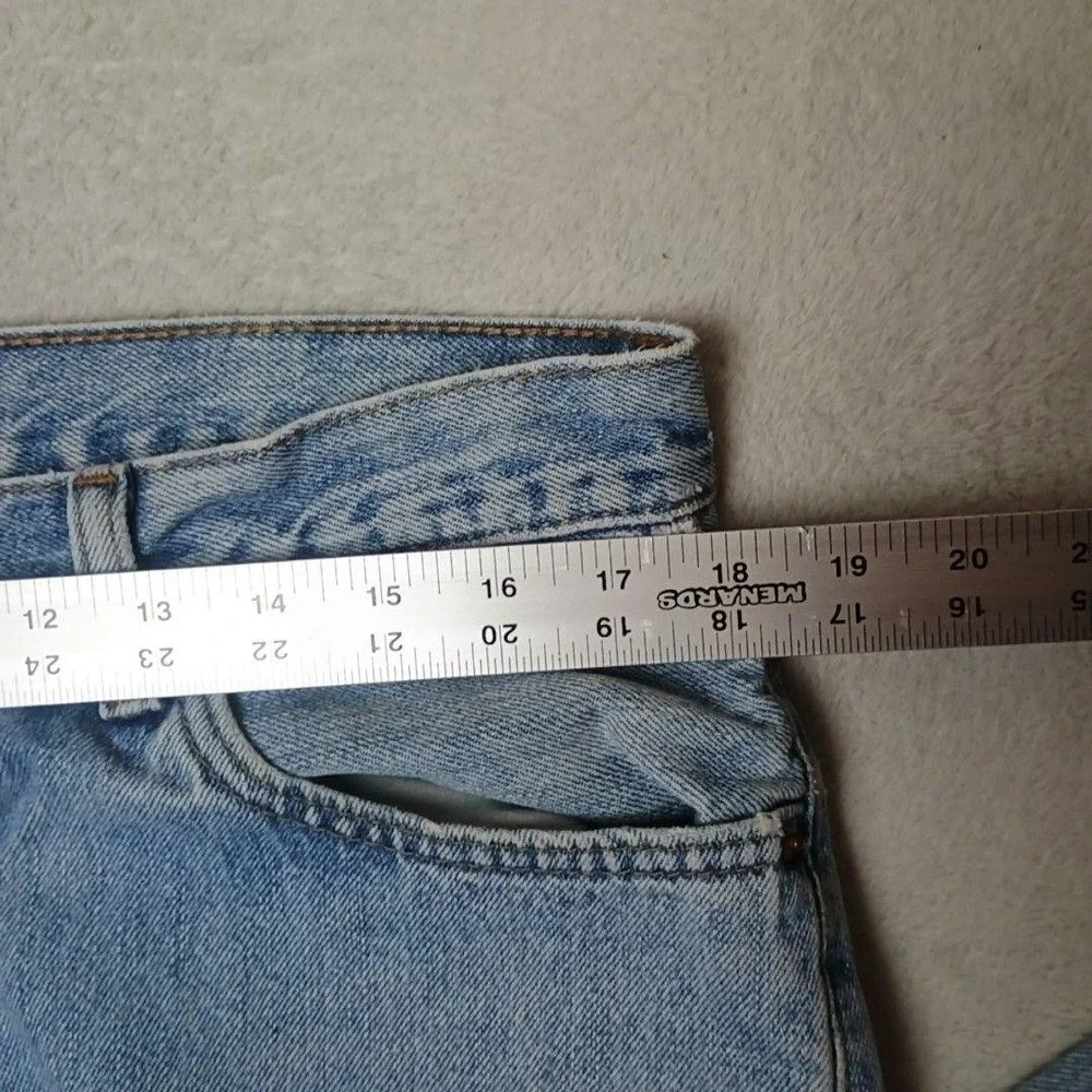 Levis 550 Jeans Mens 35x31 Blue Y2k Relaxed Tapered Light Wash Denim 5-Pocket